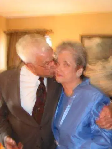 Bob kissing Mary