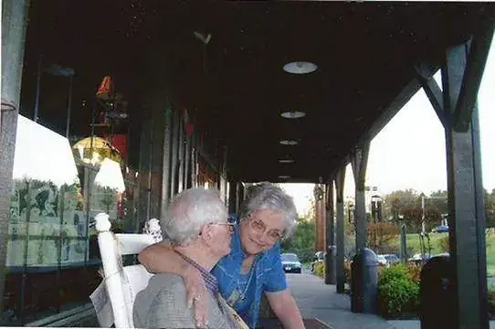Mary with her Brother Clinton